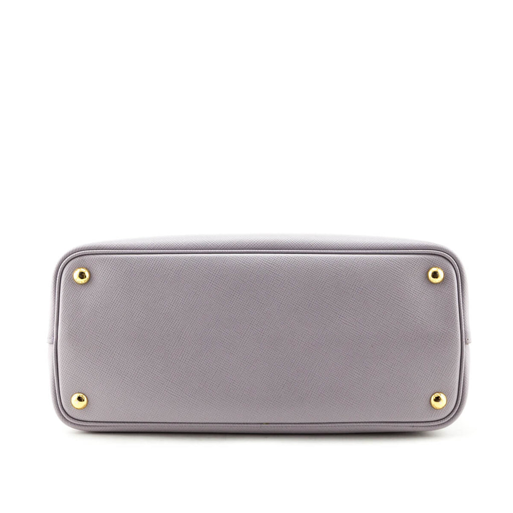 Prada Lilac Saffiano Medium Double Bag - Shop Preloved Prada Handbags ...