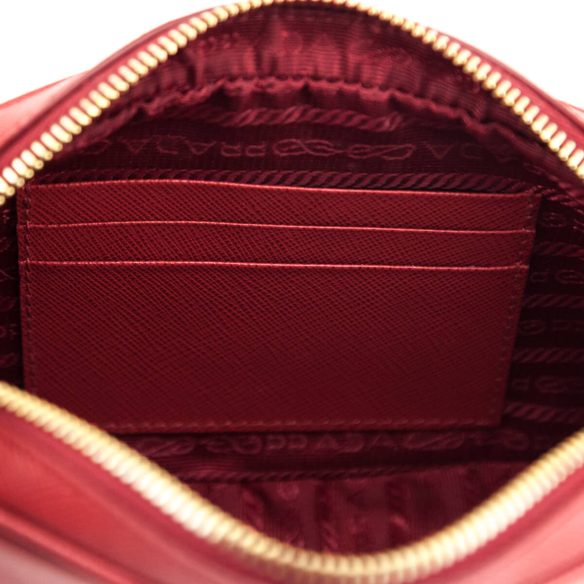 Prada Red Saffiano Small Camera Bag Crossbody - Love that Bag etc - Preowned Authentic Designer Handbags & Preloved Fashions