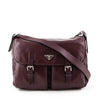 Prada Granato Soft Calfskin Pattina Messenger Bag - Love that Bag etc - Preowned Authentic Designer Handbags & Preloved Fashions