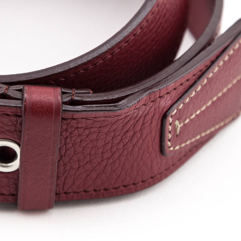 Prada Red Leather Belt Size S