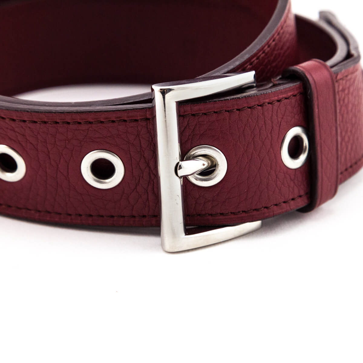 Prada Red Leather Belt Size S