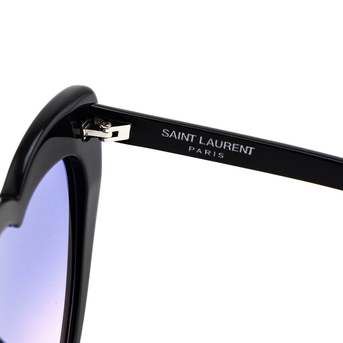 Saint Laurent Black Acetate Heart Frame Loulou Sunglasses - Love that Bag etc - Preowned Authentic Designer Handbags & Preloved Fashions