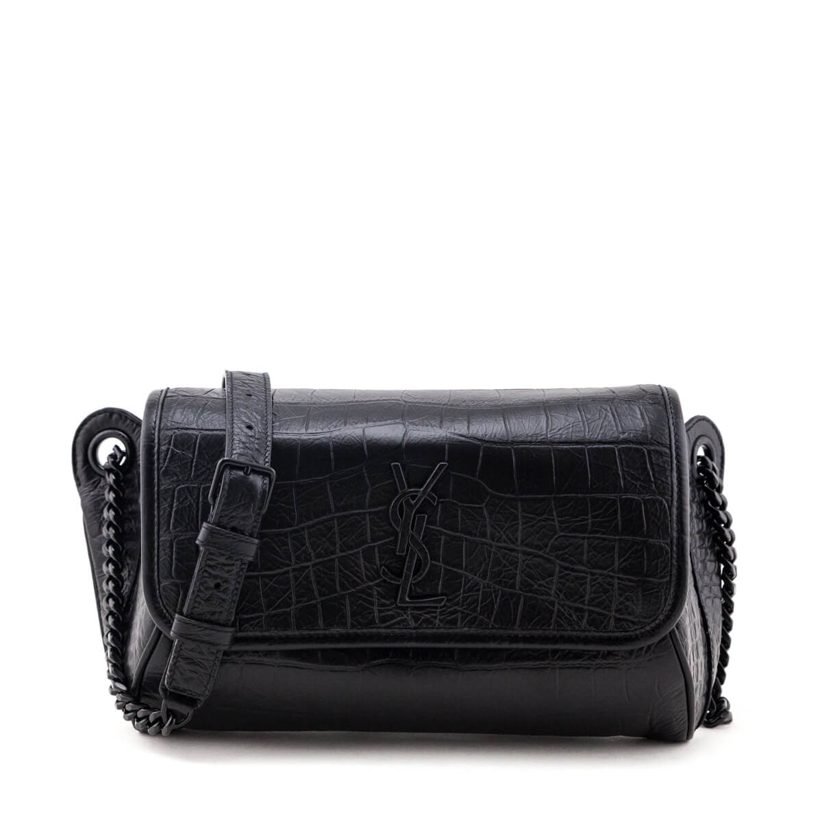 Saint Laurent Medium Croc Niki Bag