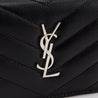 Saint Laurent Black Grain De Poudre Monogram Card Case - Love that Bag etc - Preowned Authentic Designer Handbags & Preloved Fashions
