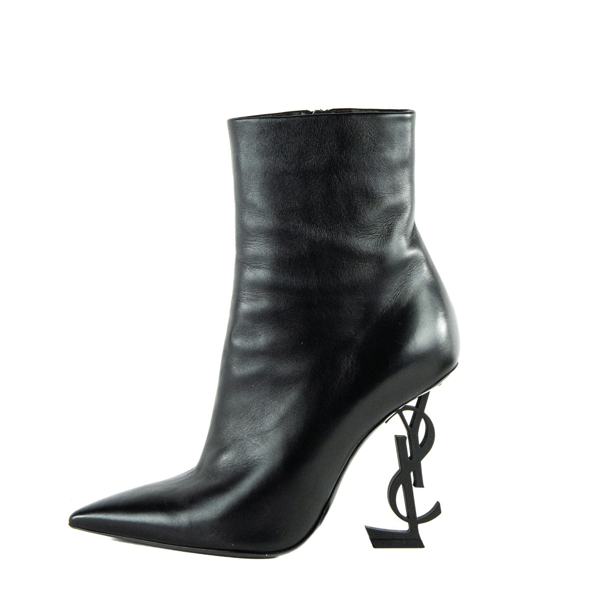 Saint Laurent Black Leather Opyum Ankle Boots Size US 6 | EU 36 - Love that Bag etc - Preowned Authentic Designer Handbags & Preloved Fashions