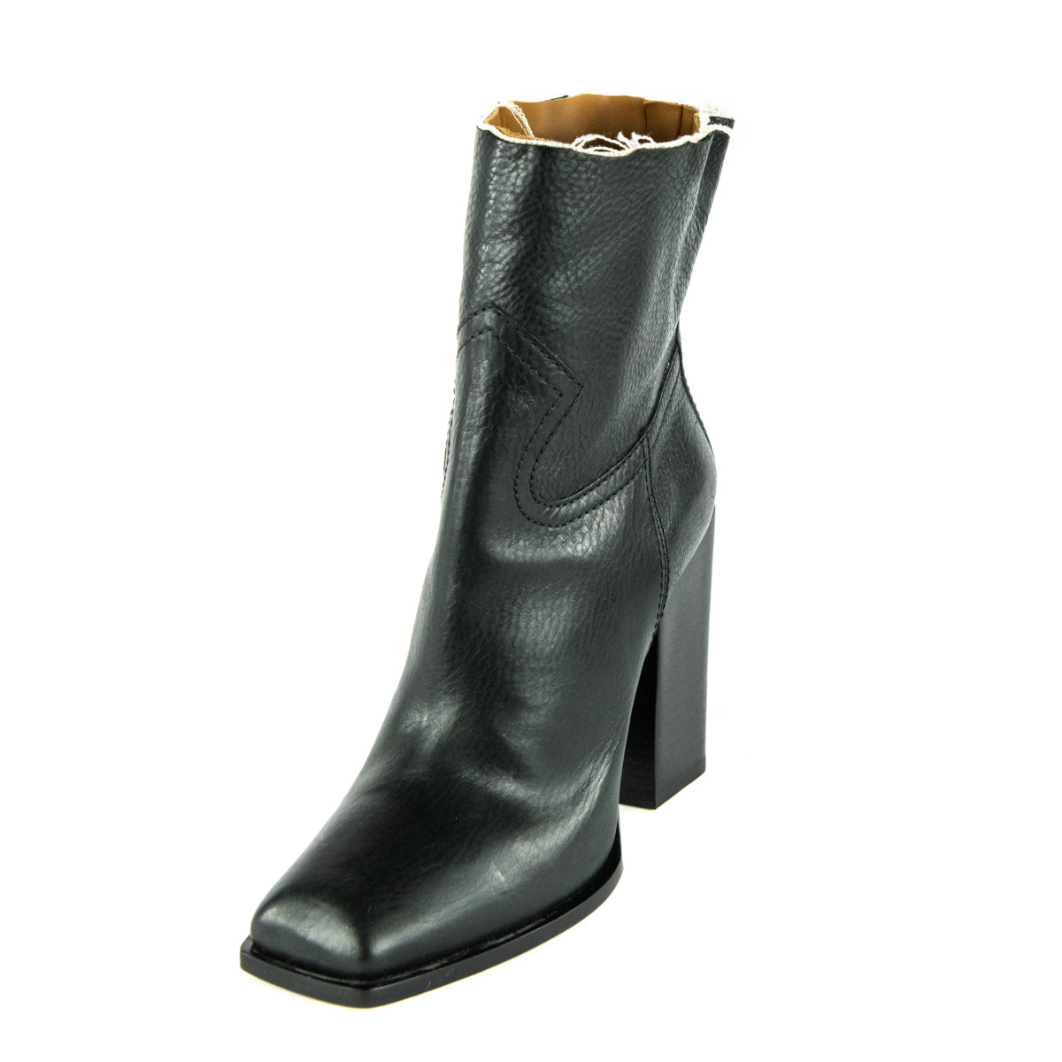 Saint Laurent Black Leather Square Toe Ankle Boots Size 6 | EU 36 - Love that Bag etc - Preowned Authentic Designer Handbags & Preloved Fashions