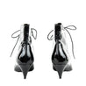 Saint Laurent Black Patent Lace Up Ankle Boots Size US 11 | EU 41 - Love that Bag etc - Preowned Authentic Designer Handbags & Preloved Fashions