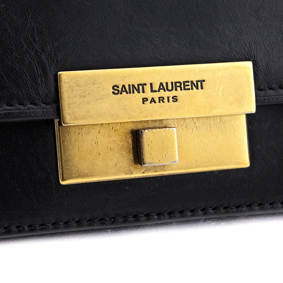 Saint Laurent Bellechasse Shoulder Bag Suede and Leather Medium Neutral