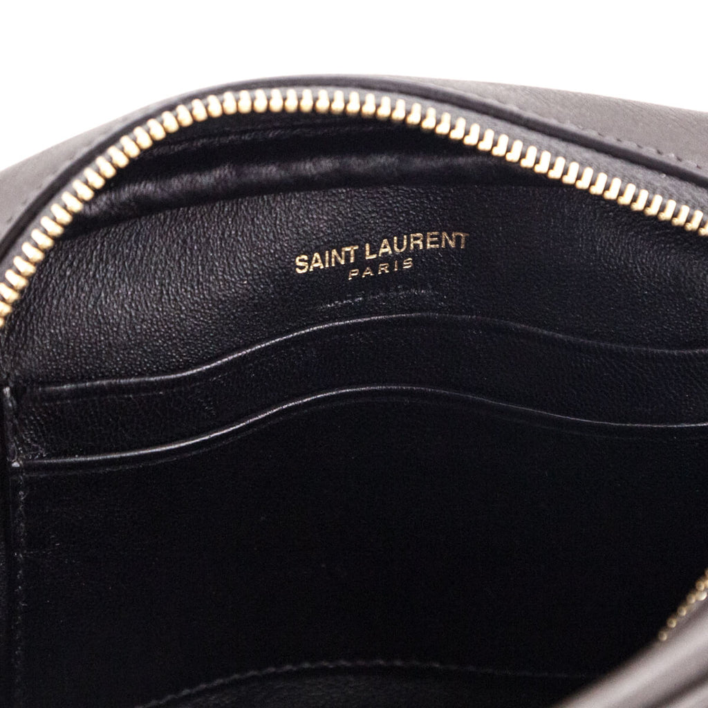 SAINT LAURENT Nappa Monogram Blogger Bag Dark Grey 1251336