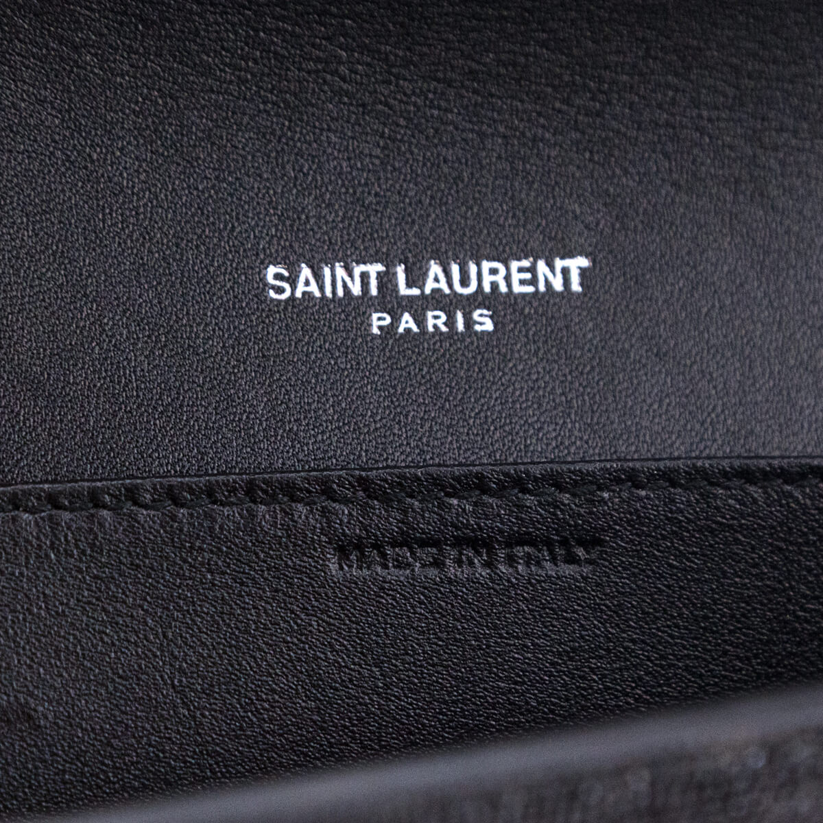 Saint Laurent - Uptown Textured-leather Pouch - Black