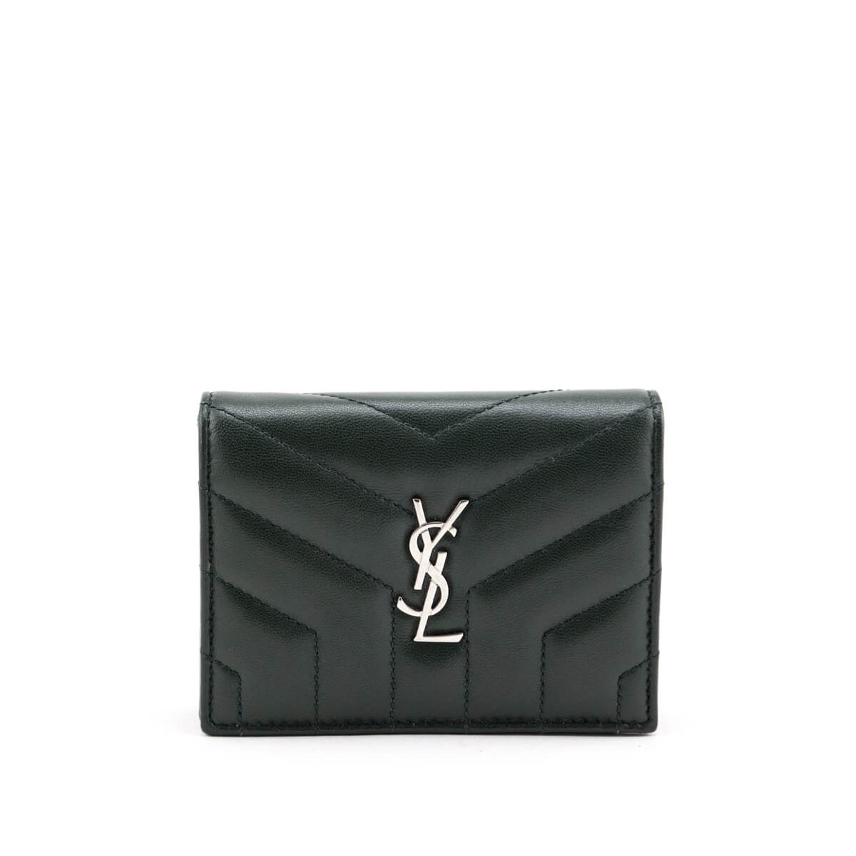 New Vert Fonce – RvceShops - Saint Laurent YSL Hatch Stitch Credit Card  Holder - Borsa da spalla o a mano Saint Laurent Vintage in velluto nero e  legno nero