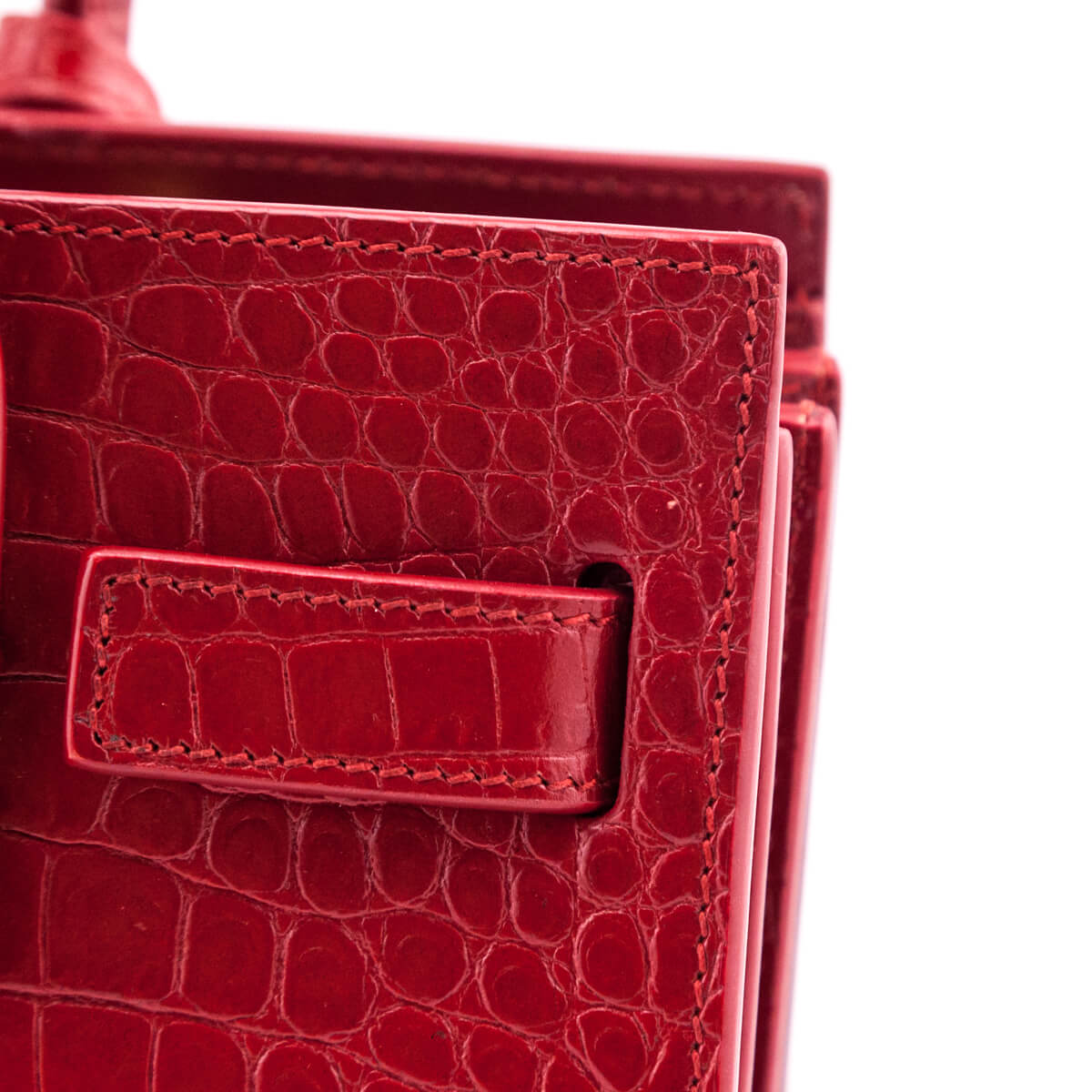 Buy Authentic, Preloved Saint Laurent Classic Baby Sac De Jour Crocodile  Embossed Red Bags from Second Edit by Style Theory