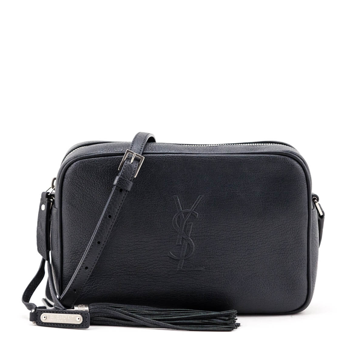 Saint Laurent Storm Calfskin Monogram Lou Camera Bag - Love that Bag etc - Preowned Authentic Designer Handbags & Preloved Fashions