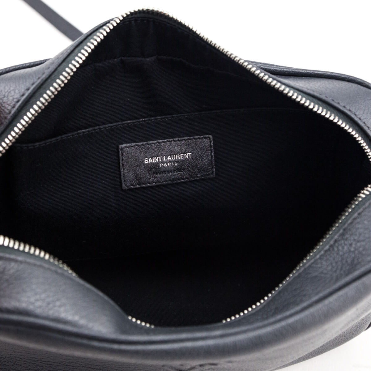 Saint Laurent Storm Calfskin Monogram Lou Camera Bag - Love that Bag etc - Preowned Authentic Designer Handbags & Preloved Fashions