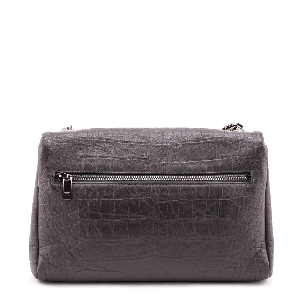 Yves Saint Laurent, Bags, Brand New Saint Laurent Medium West Hollywood  Cocco Print Bag Dark Gray