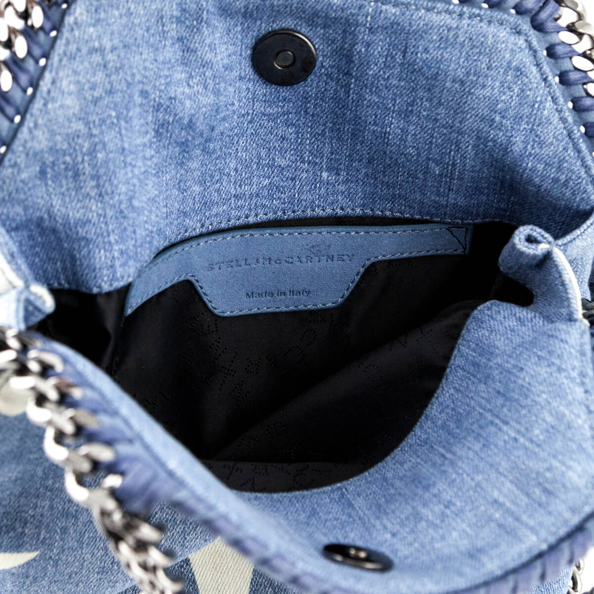 Stella McCartney Mini Star Print Denim Falabella Shoulder Bag - Love that Bag etc - Preowned Authentic Designer Handbags & Preloved Fashions