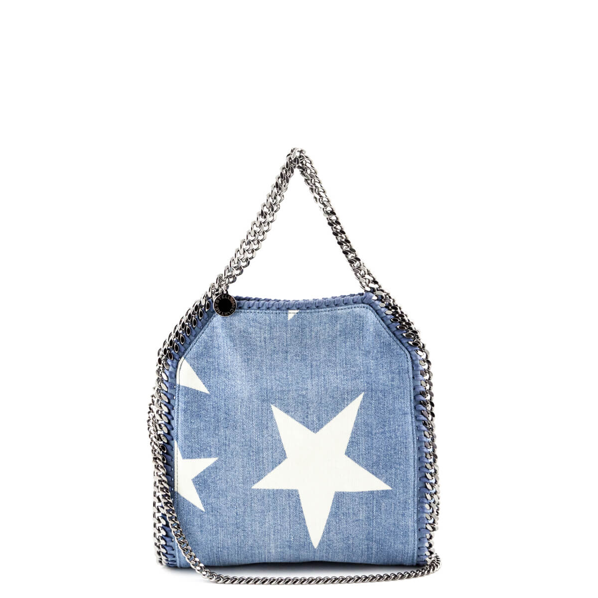 Stella McCartney Mini Star Print Denim Falabella Shoulder Bag - Love that Bag etc - Preowned Authentic Designer Handbags & Preloved Fashions