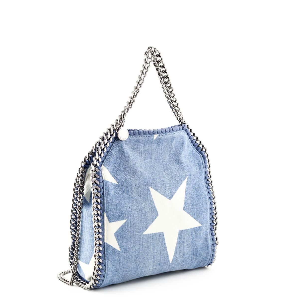 Stella McCartney Mini Star Print Denim Falabella Shoulder Bag - Love that Bag etc - Preowned Authentic Designer Handbags & Preloved Fashions
