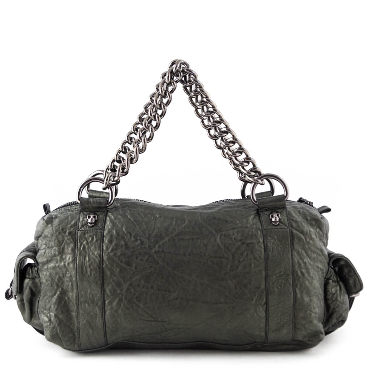 Thomas Wylde Poison Distressed Lambskin Duffle Bag - Love that Bag etc - Preowned Authentic Designer Handbags & Preloved Fashions