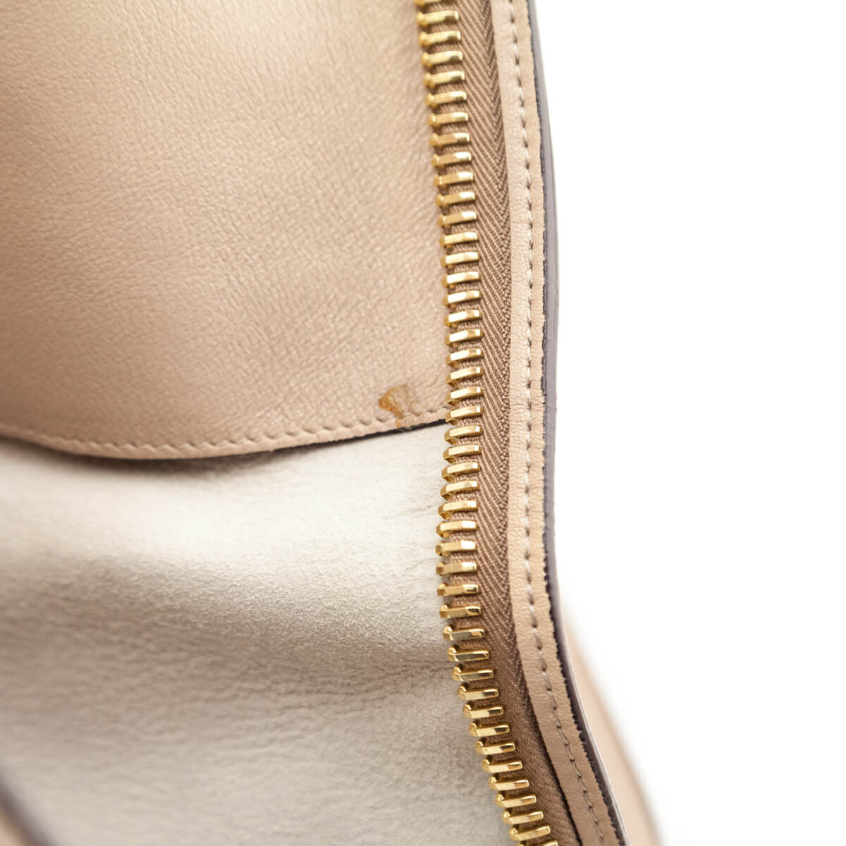 Tom Ford Handbag - Alix - Nude Textured Leather Gold Padlock Clutch Bag