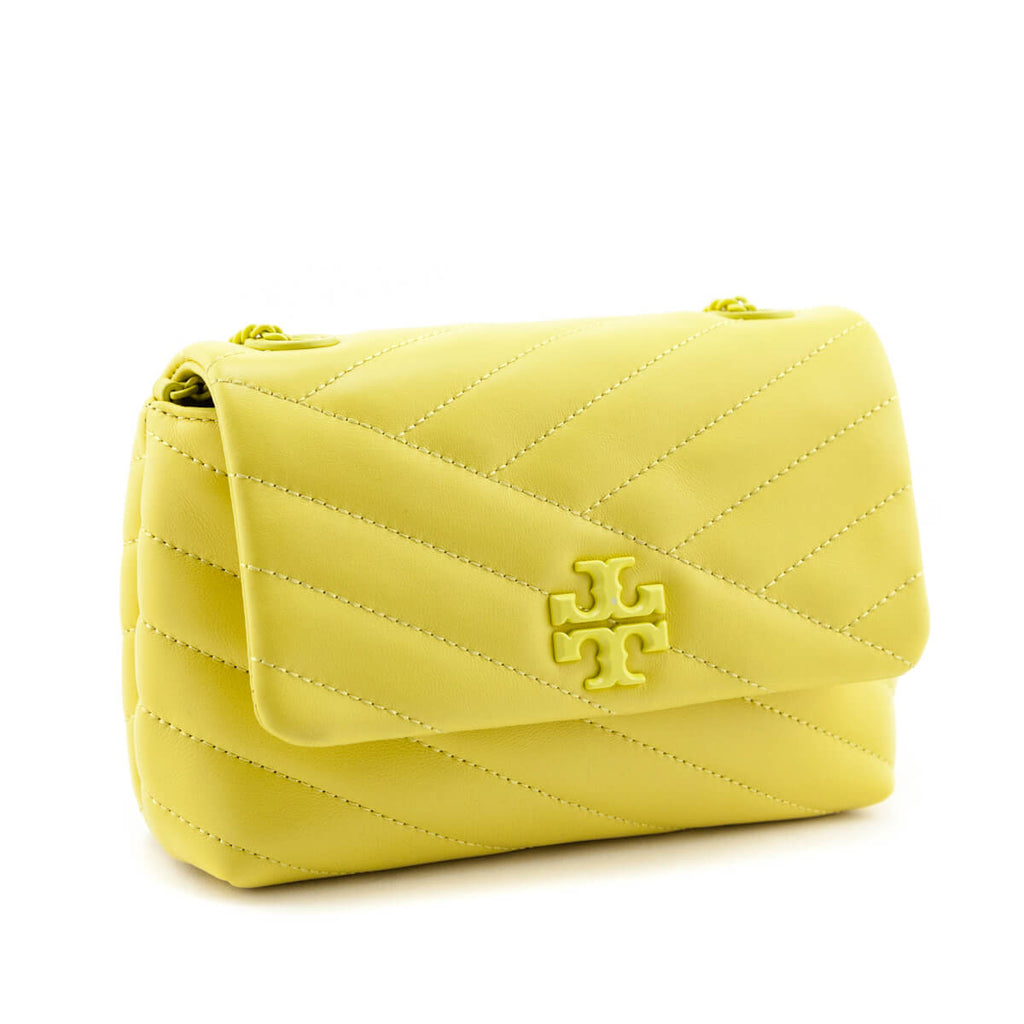 Tory Burch Outlet: Kira bag in quilted leather - Yellow