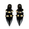 Valentino Black Roman Stud Mules Size US 11 | EU 41 - Love that Bag etc - Preowned Authentic Designer Handbags & Preloved Fashions