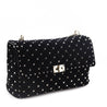 Valentino Black Velvet Large Rockstud Spike Bag - Love that Bag etc - Preowned Authentic Designer Handbags & Preloved Fashions