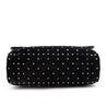 Valentino Black Velvet Large Rockstud Spike Bag - Love that Bag etc - Preowned Authentic Designer Handbags & Preloved Fashions