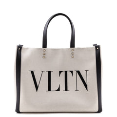 SMALL VLTN PRINT CANVAS TOTE BAG