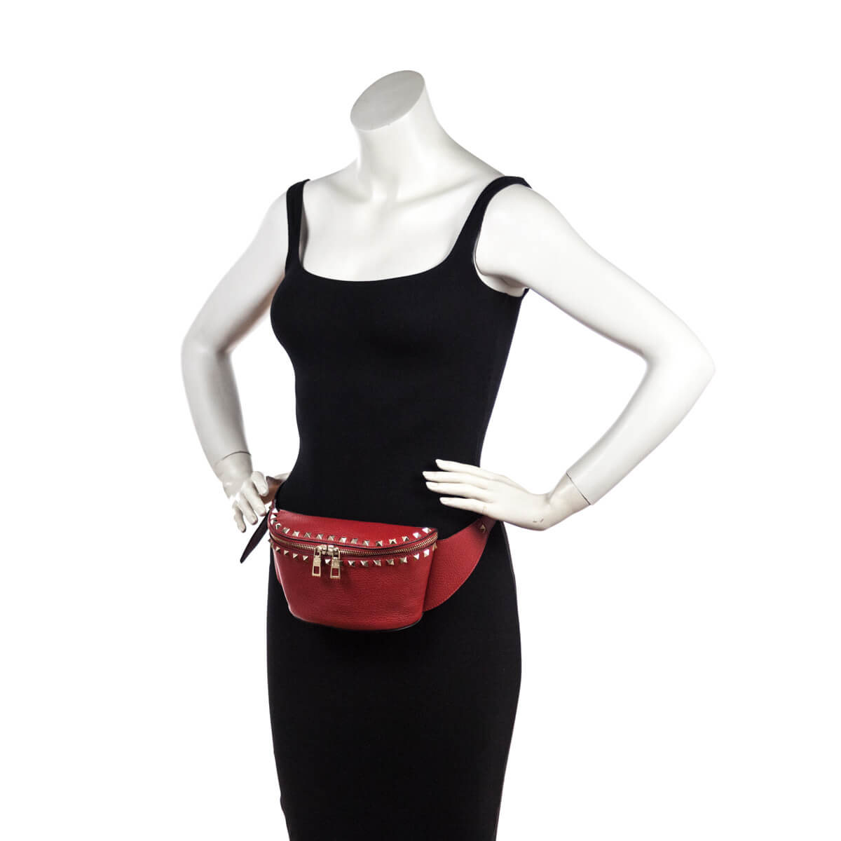 Valentino Rockstud Belt Bag Handbag - Authentic Pre-Owned Designer Handbags