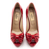 Valentino Red Patent Leather Platform Bow Pumps Size 6 | EU 36 - Love that Bag etc - Preowned Authentic Designer Handbags & Preloved Fashions