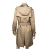 Burberry Beige Denise Hooded Double Breasted Trench Coat Size L | US 10 - Love that Bag etc - Preowned Authentic Designer Handbags & Preloved Fashions